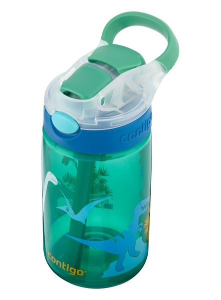 Бутылка для воды детская Contigo Gizmo Flip 420ml Jungle Green Dino (2115035) 2115035 фото