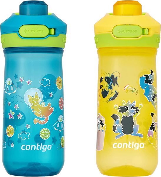 Пляшка для води дитяча Contigo Jessie 420 ml Pineapple/Trash Pandas (2189926-1) 2189926-1 фото