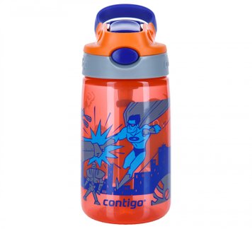 Бутылка для воды детская Contigo Gizmo Flip 420ml Nectarine Superhero (2116115) 2116115 фото