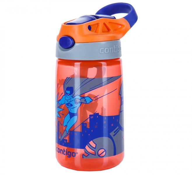 Бутылка для воды детская Contigo Gizmo Flip 420ml Nectarine Superhero (2116115) 2116115 фото