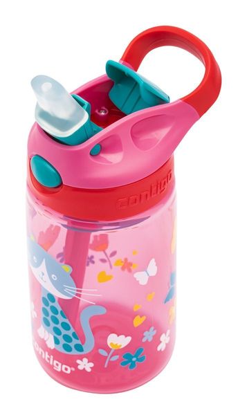 Пляшка для води дитяча Contigo Gizmo Flip 420ml Cherry Cat (2116113) 2116113 фото