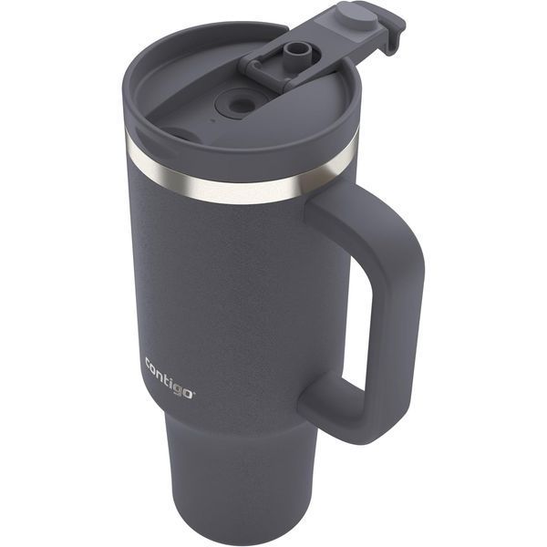 Термостакан с трубочкой Contigo Tumbler Streeterville 1182 мл Darkstone (2215285) 2215285 фото