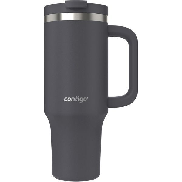 Термостакан с трубочкой Contigo Tumbler Streeterville 1182 мл Darkstone (2215285) 2215285 фото