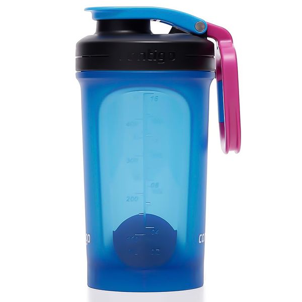 Шейкер Contigo Fit Shake & Go 2.0 591 мл Blue Poppy (2170231) 2170231 фото