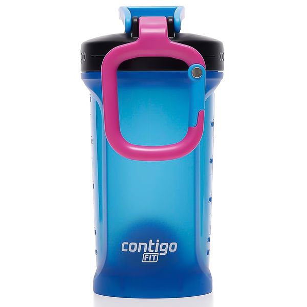 Шейкер Contigo Fit Shake & Go 2.0 591 мл Blue Poppy (2170231) 2170231 фото