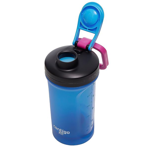 Шейкер Contigo Fit Shake & Go 2.0 591 мл Blue Poppy (2170231) 2170231 фото