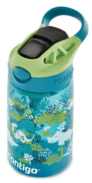 Пляшка для води дитяча Contigo Gizmo Flip 420ml Dinos Juniper (2127479) 2127479 фото